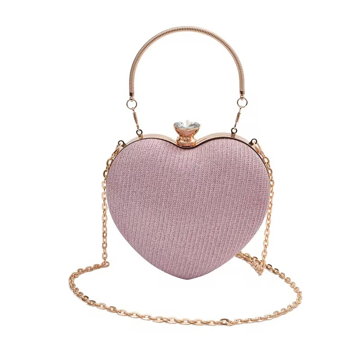 Heart-shaped clutch