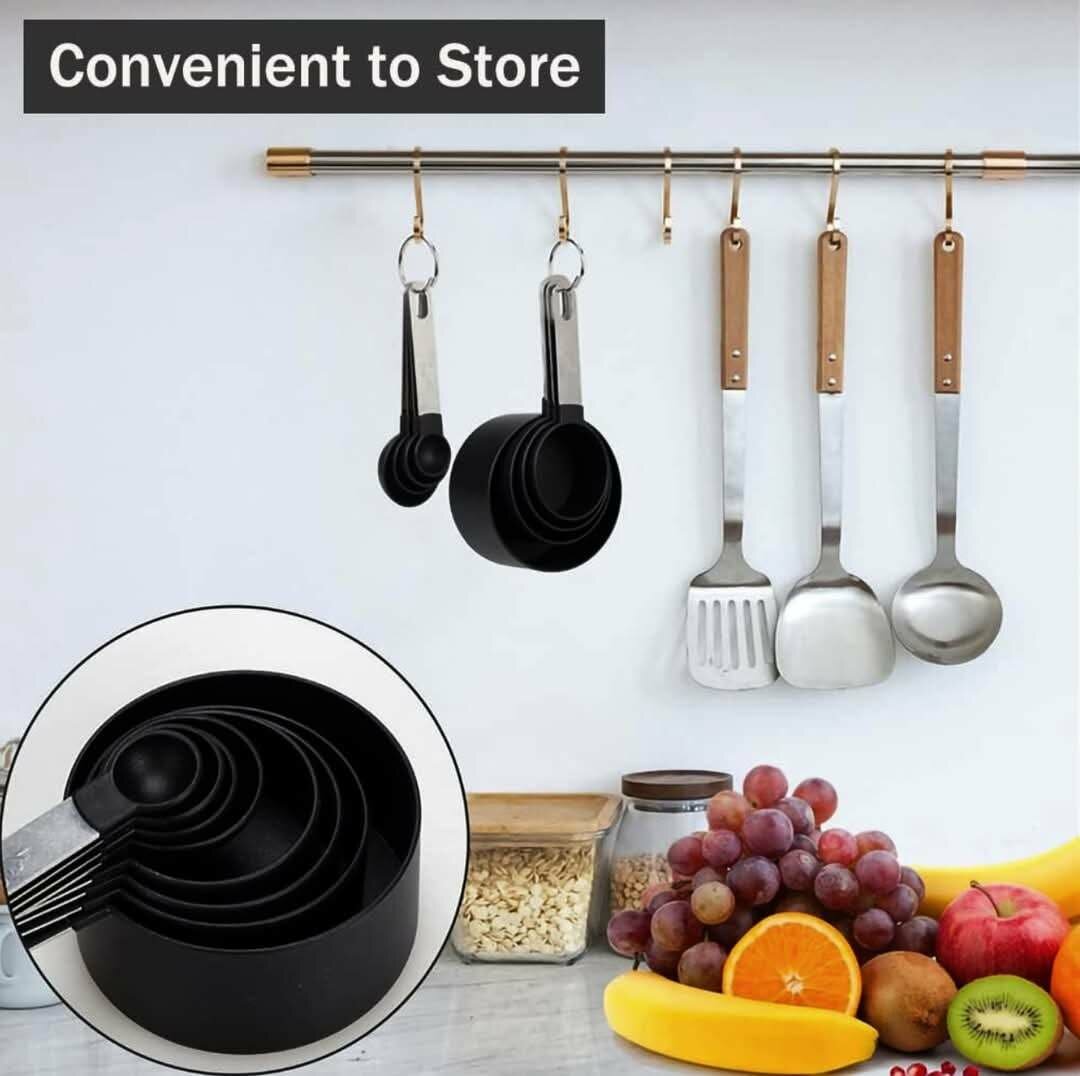 Stainless steel measuring spoon set