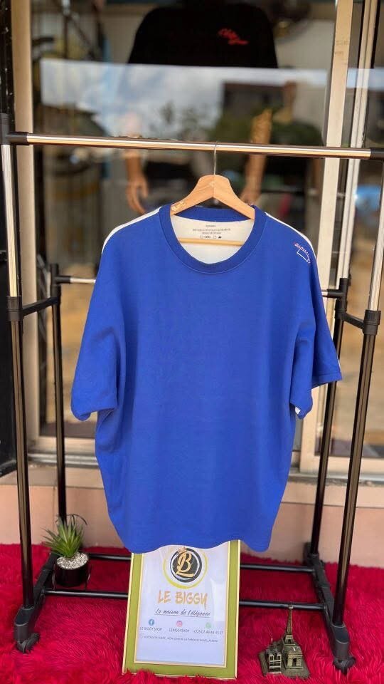 T-shirt unisexe bleu "NOISE"