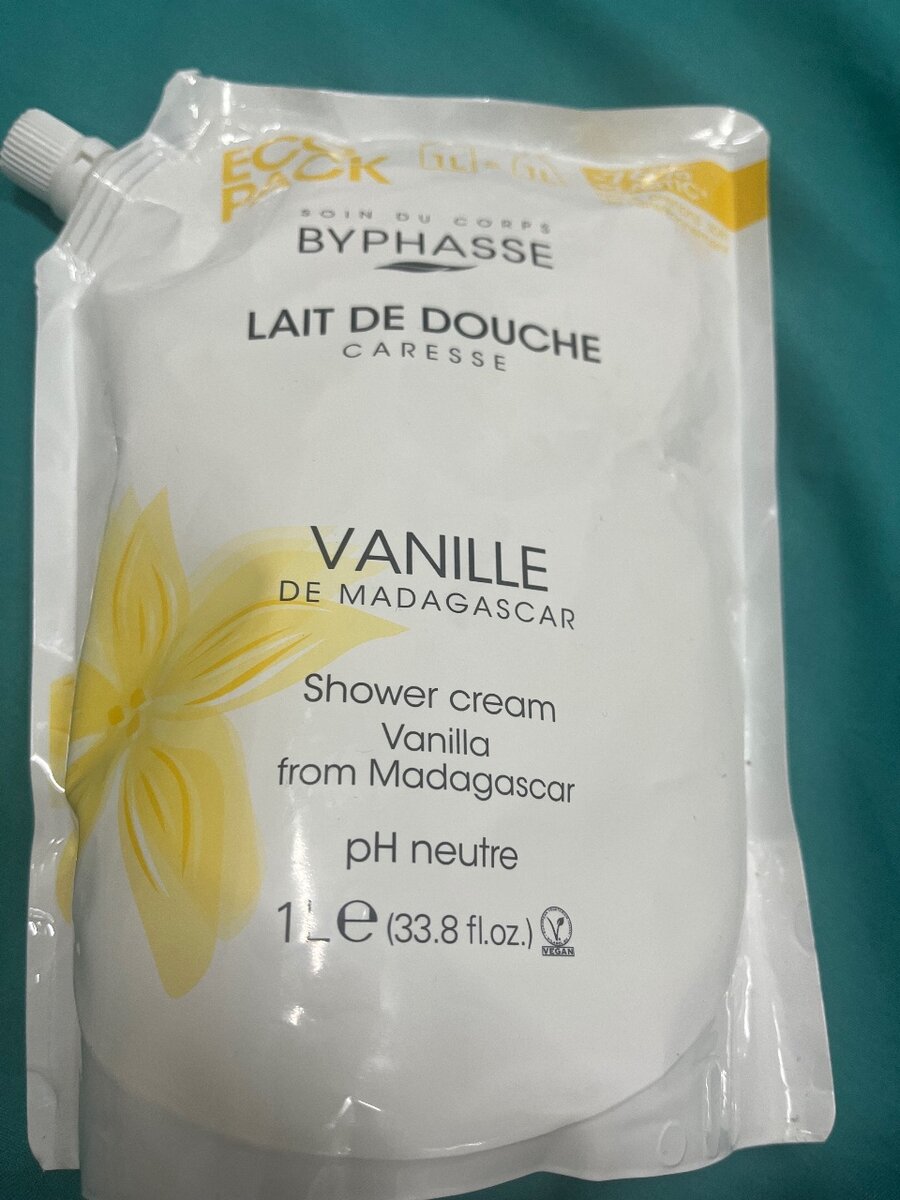 Byphasse lait de douche caresse (2 en 1) gel et pommade