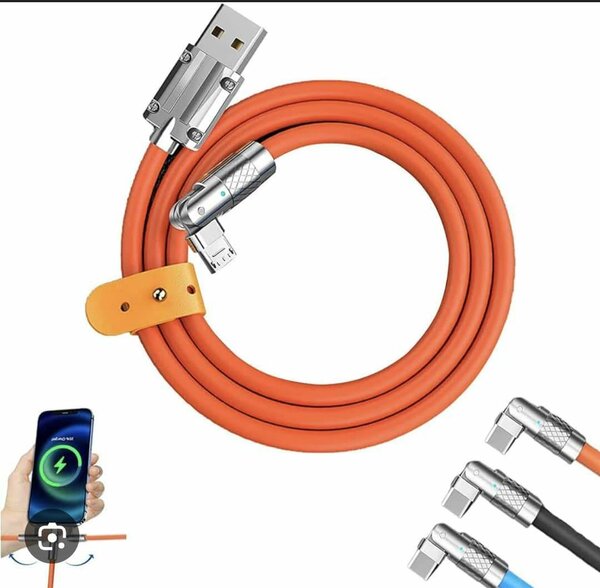 2 meters flexible type C fast charging cables