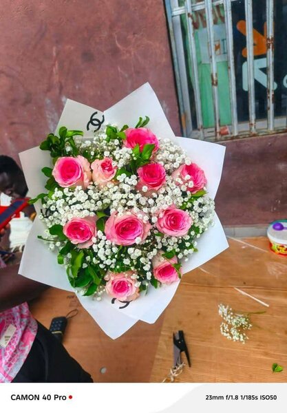 Bouquet de roses rose