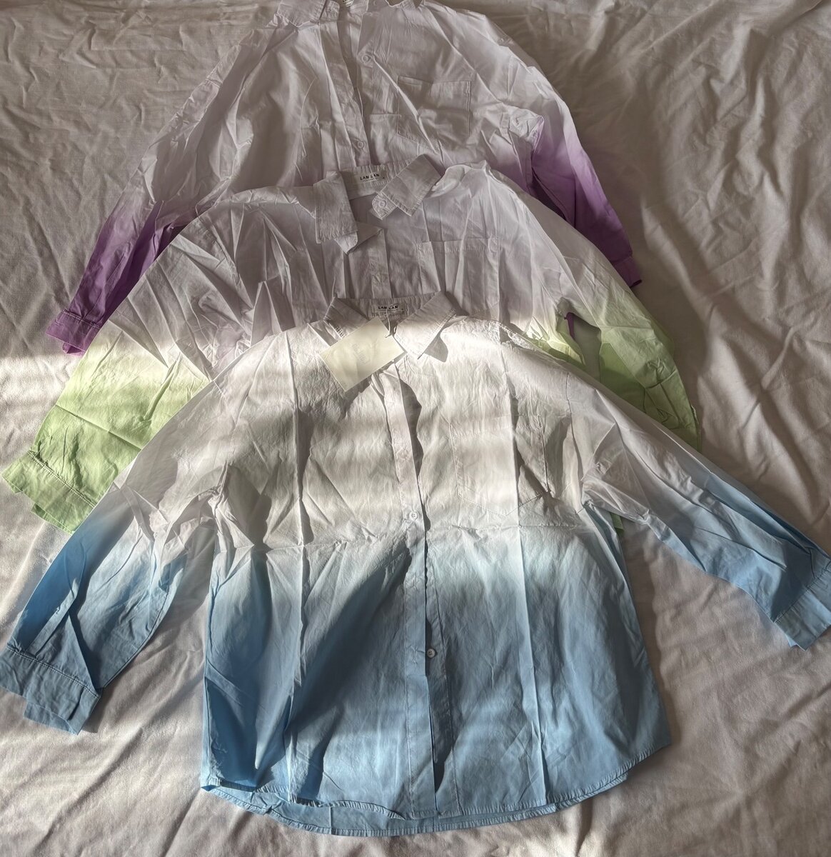 Новые рубашки ХБ в 3-ех расцветках