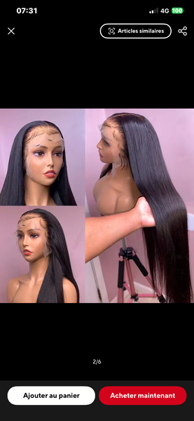 Perruque Lace Front Lisse