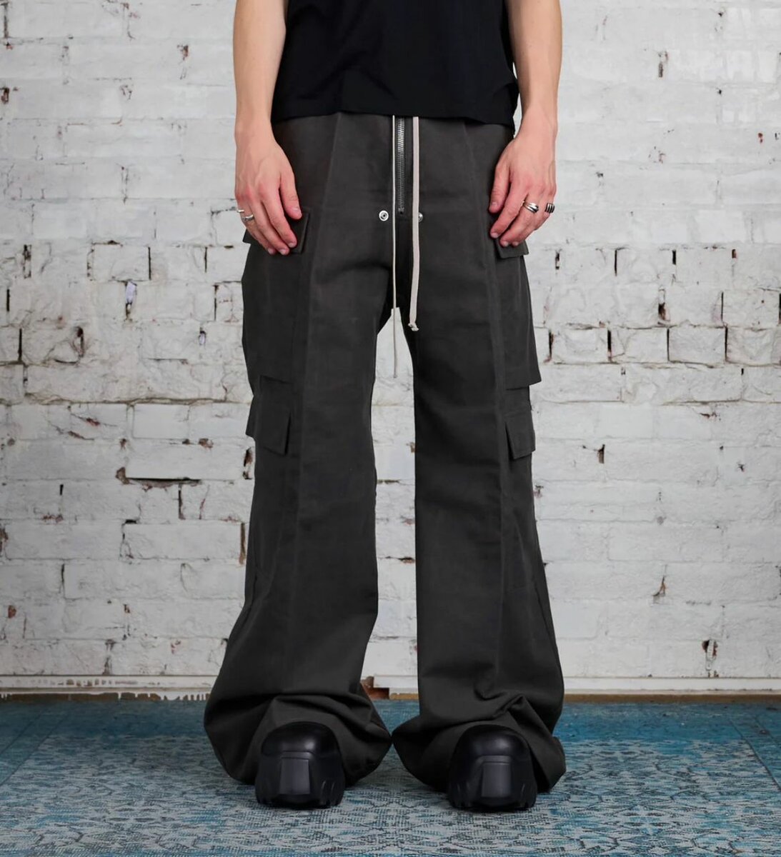 Pantalons larges cargo homme