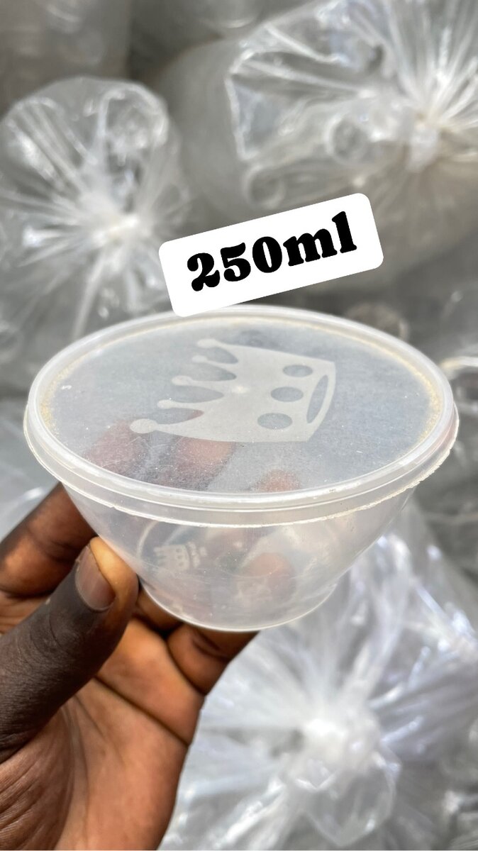 250ml Plastic Food Containers