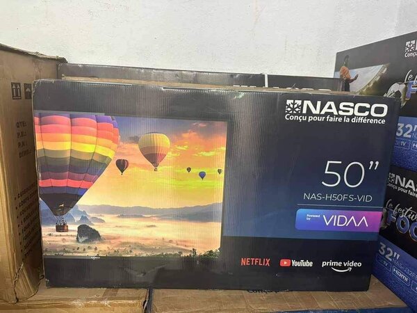 TV androïde nasco 50 pouces Android 4k prix : mille