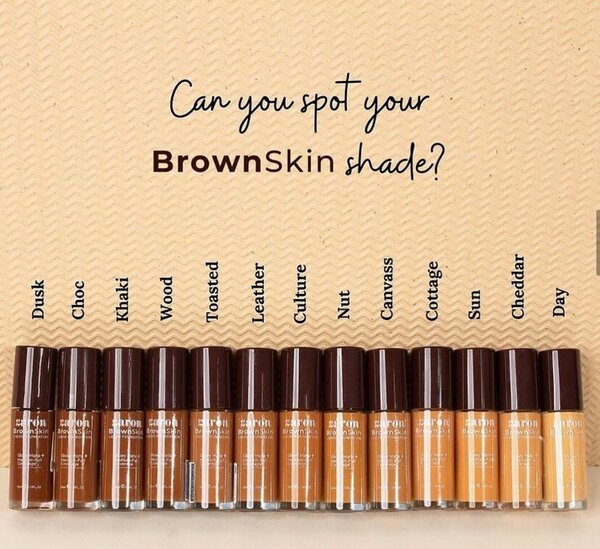 BrownSkin Liquid Foundations by Zaron!