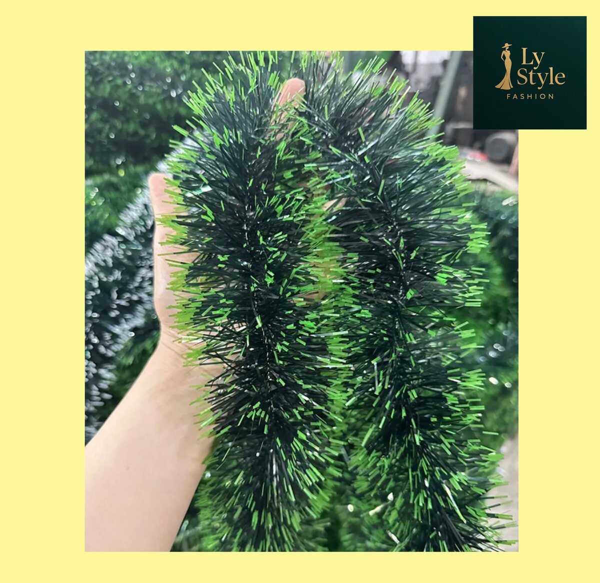 Guirlande de Noël Vert Scintillant