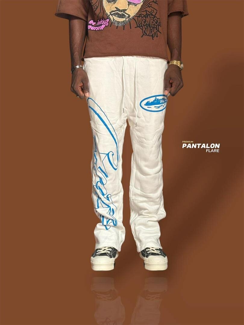 Pantalon flare style bohème