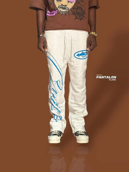 Pantalon flare style bohème