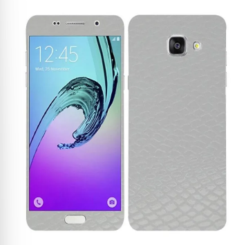 Samsung Galaxy A3 2016 White Snake Leather Texture Mobile Skin