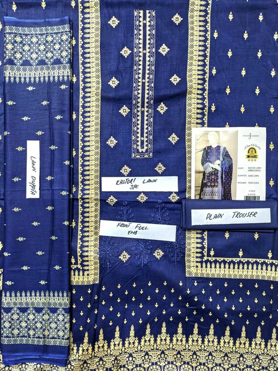 Printed lawn suit