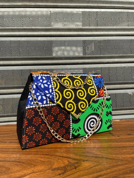 Sac à main coloré en patchwork