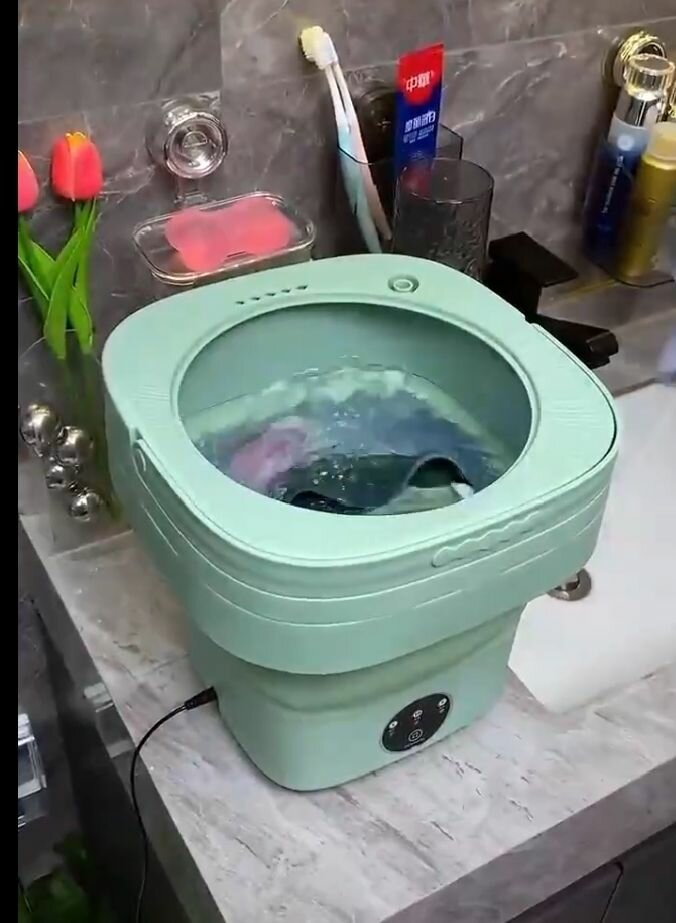 Mini machine à laver pliable