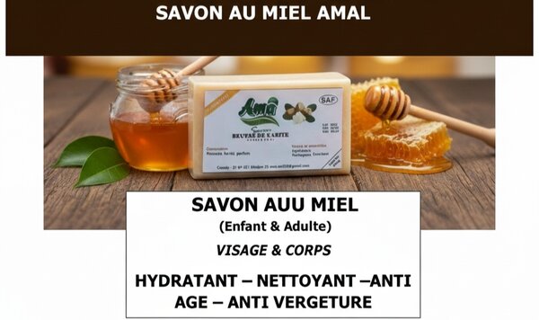 Savon Hydratant au Miel Amal