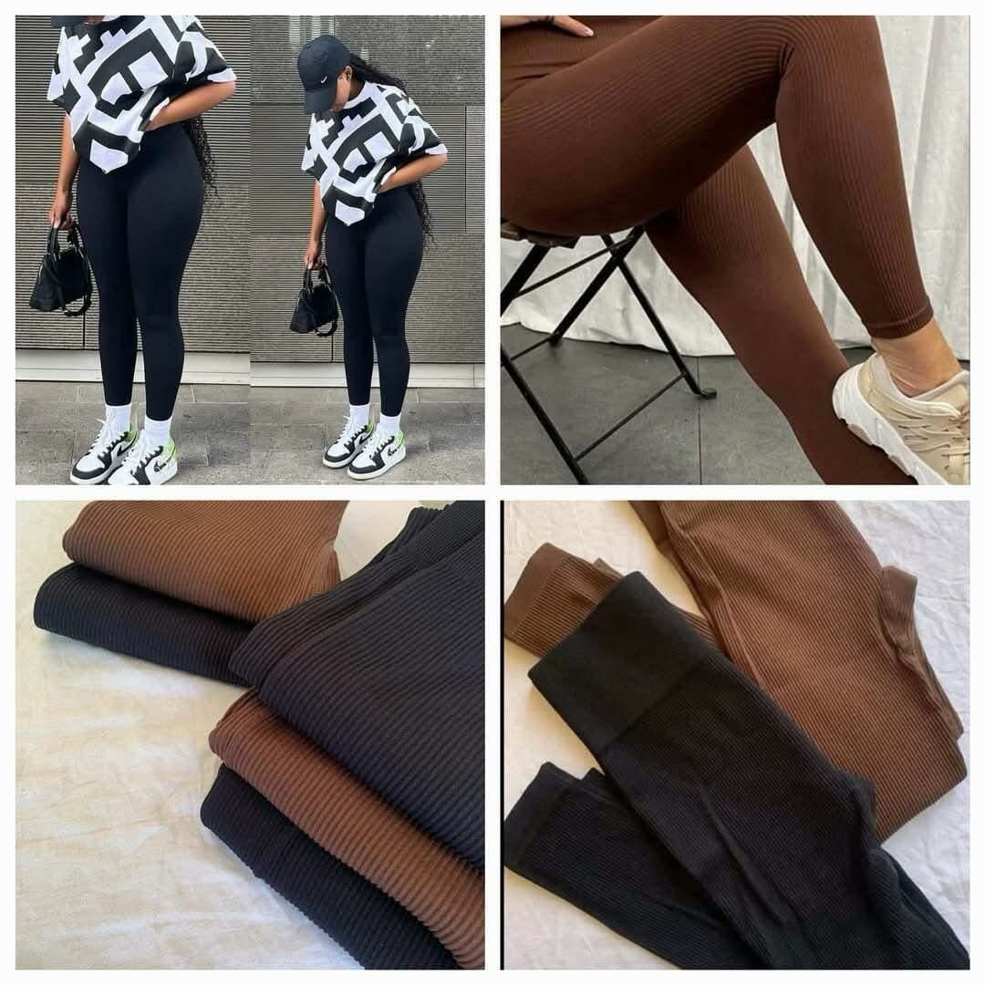 Ribbed leggings