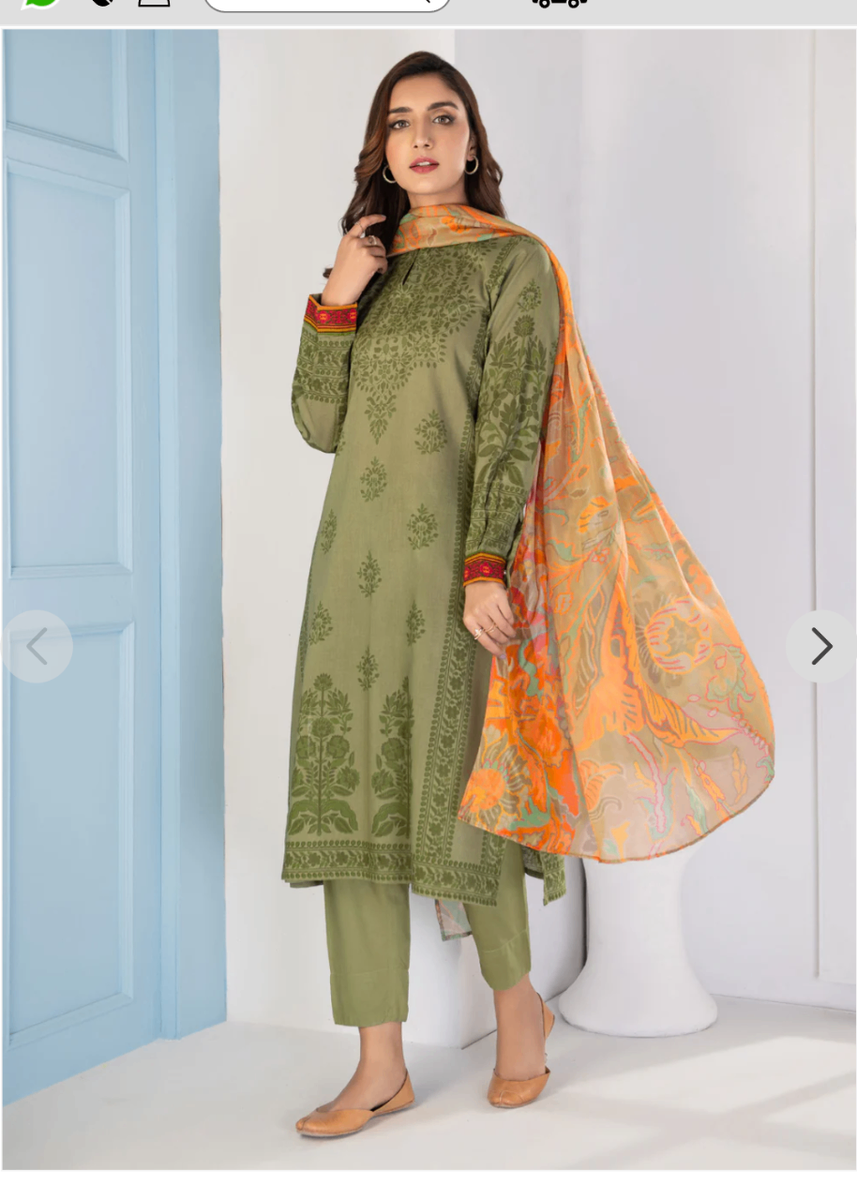 2 pc lawn suit