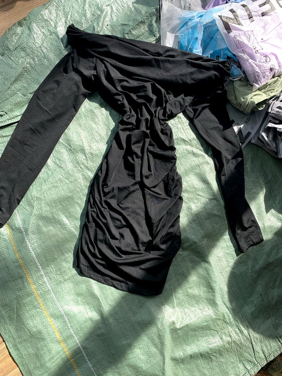 Shein off shoulder RuchedDress