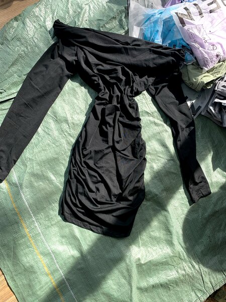 Shein off shoulder RuchedDress