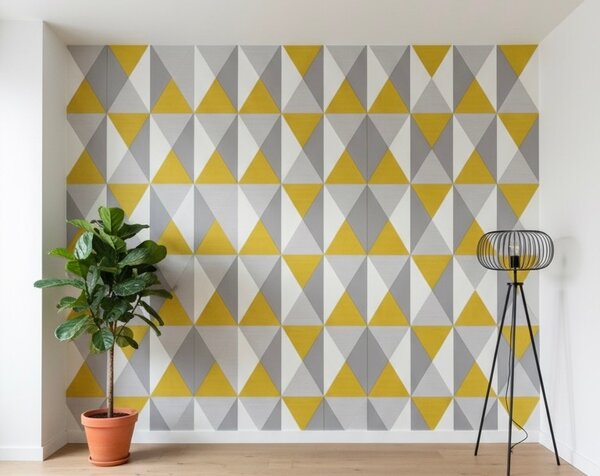 Papier peint géométrique moderne