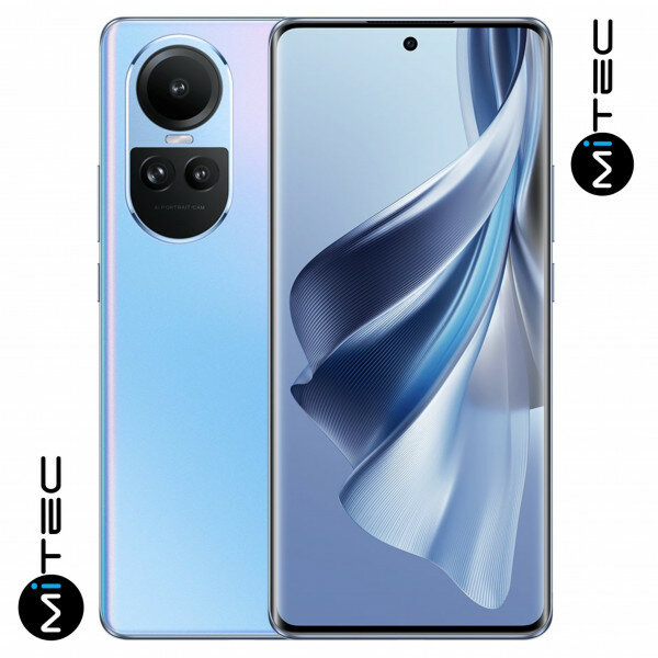 Smartphone Oppo Reno 10 Neuf 5G - 16 GB - 256 GB - Amoled Incurvé - 64Mpx - Troc Possible bleu