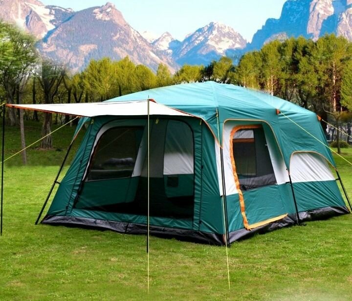 Палатка большая двухкомнатная