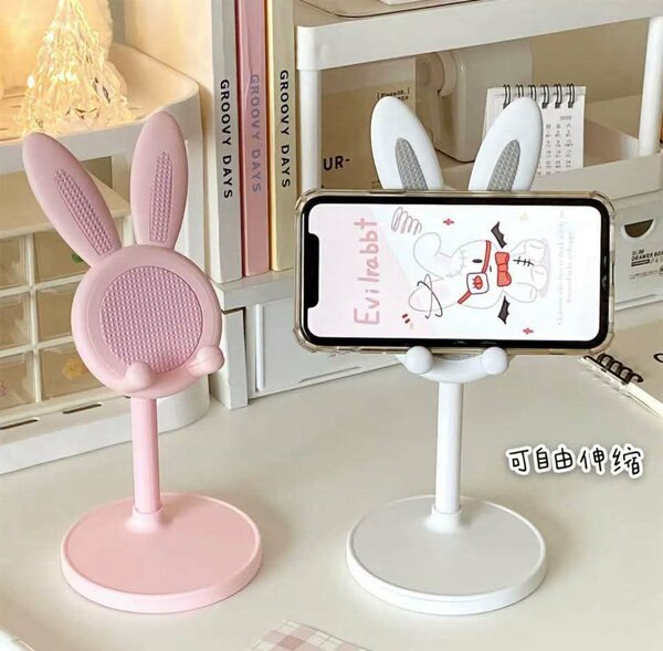 Support téléphone lapin réglable