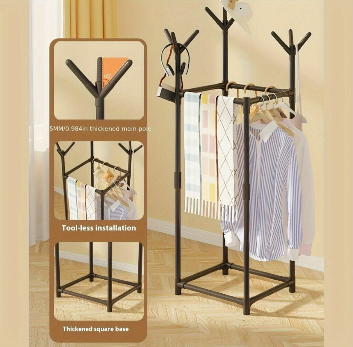 Porte-manteau multifonction