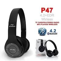 P47 Wireless Bluetooth Foldable Headset With Microphone FOR All cell phones and laptop used