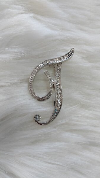 Initial brooch pins