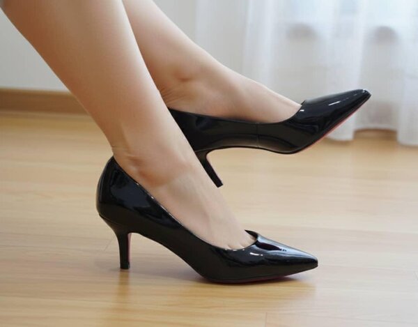 Escarpins élégants en cuir verni