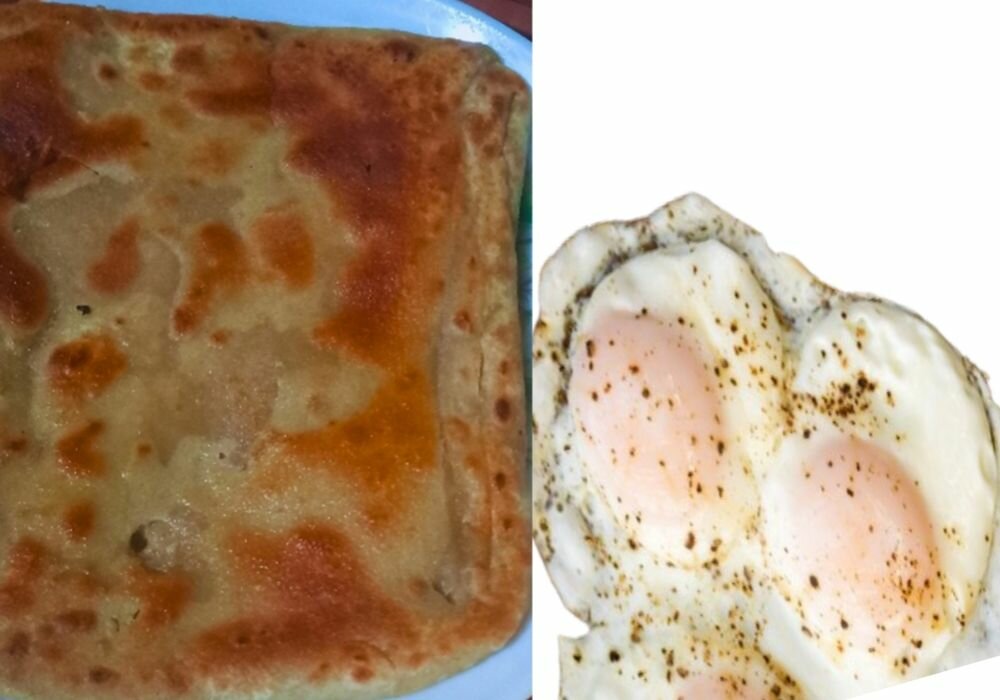 Paratha fried egg