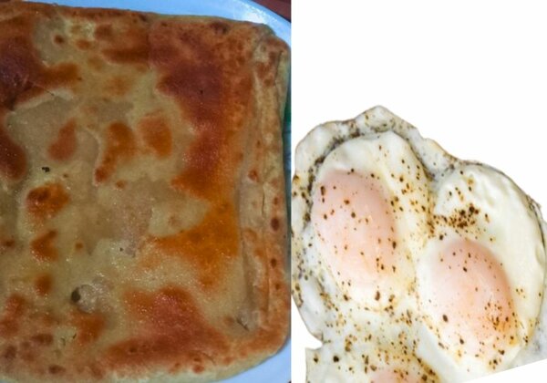 Paratha fried egg