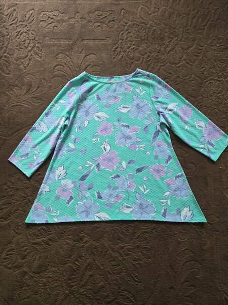 Floral Ladies shirt with flair