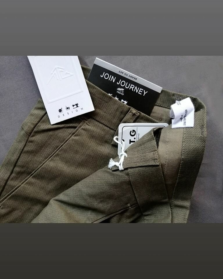 Olive Green Texchurd chinos