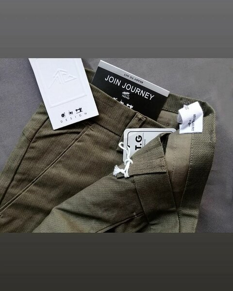 Olive Green Texchurd chinos