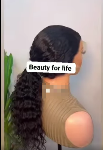 Colombian pixie curls water waves hair