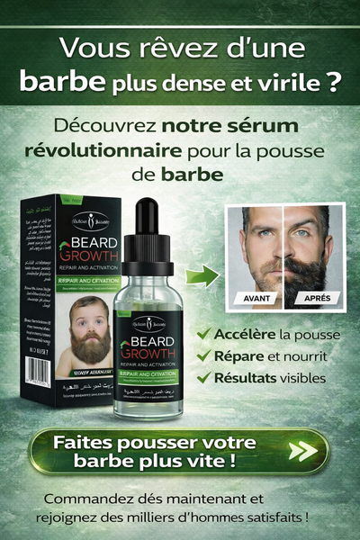 Sérum croissance barbe efficace