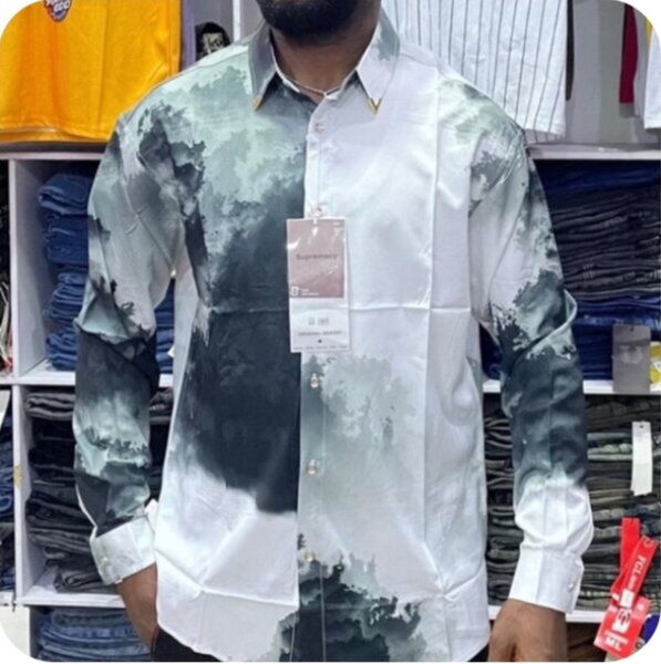 shirt gray and white