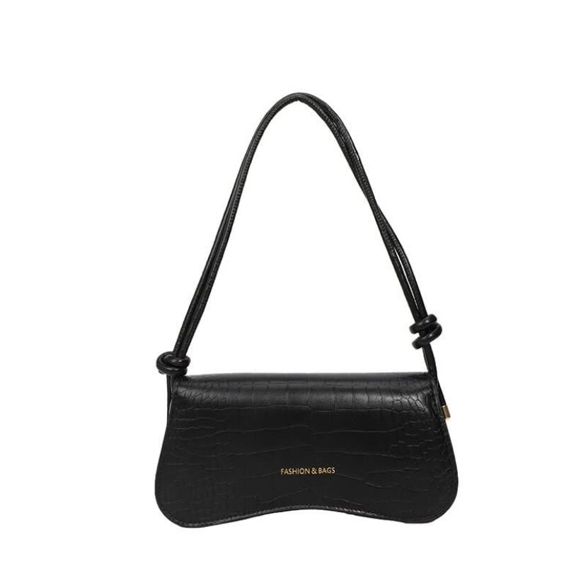 Sac à main crocodile noir