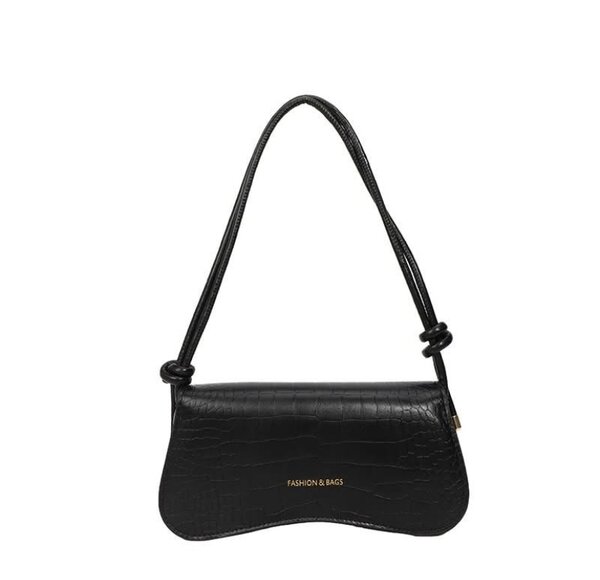 Sac à main crocodile noir