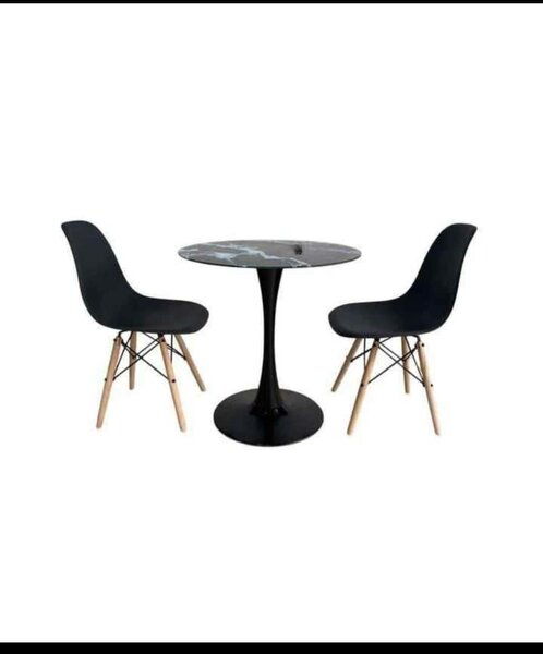 Ensemble Table et Chaises Noir