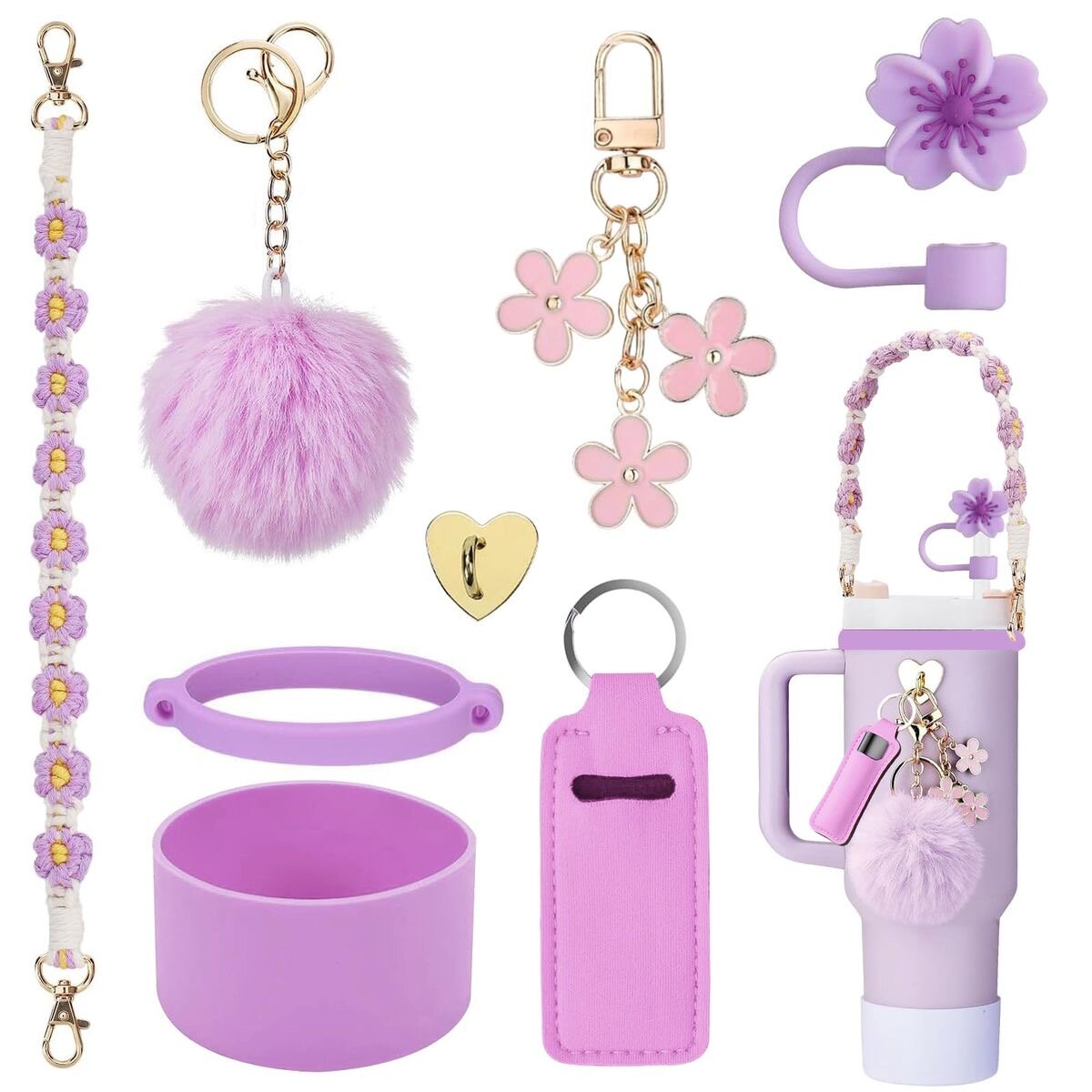 Kit d'accessoires violet mignon