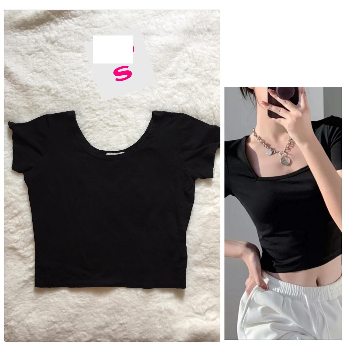 Salaula crop tops and tops