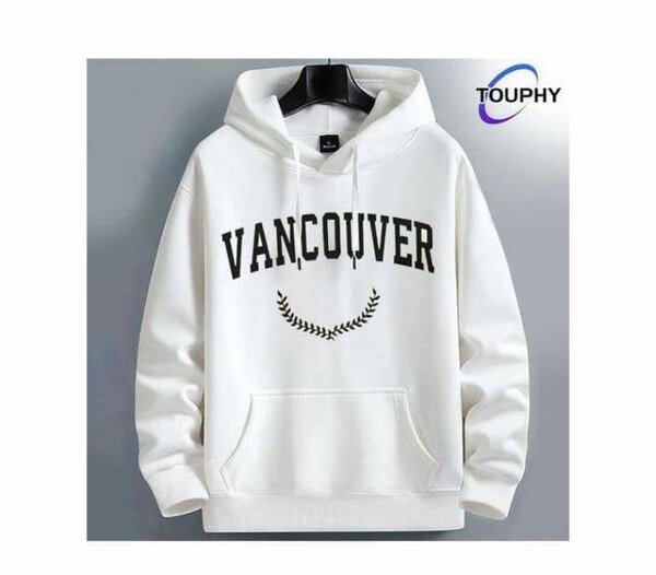 Sweat à capuche blanc Vancouver