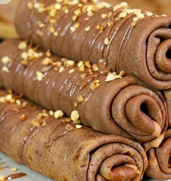 Crêpes sucrées au chocolat