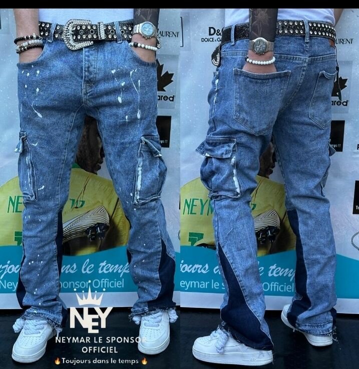 Jean cargo décontracté homme