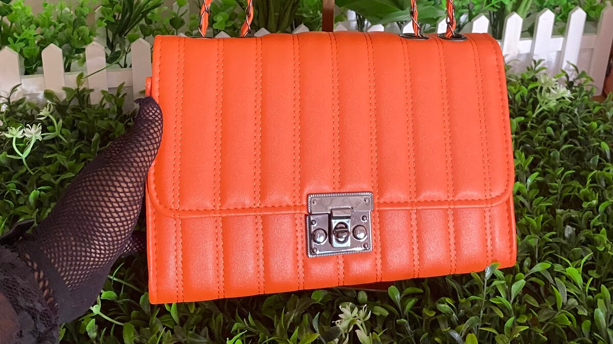 Sac bandoulière orange chic