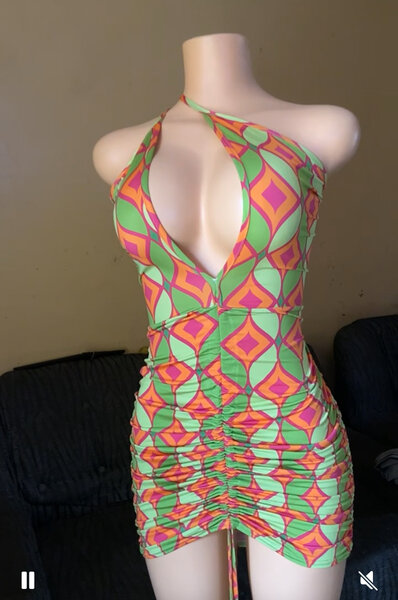 Robe de soirée friperie chic